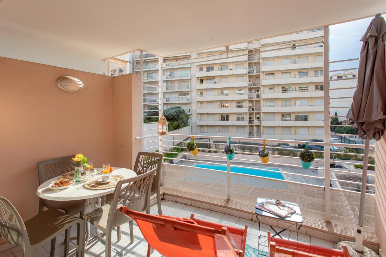 C1 Clemenceau Pool Balcony Bath Ac 2Mins Walk To Sand Beach Cannes Buitenkant foto